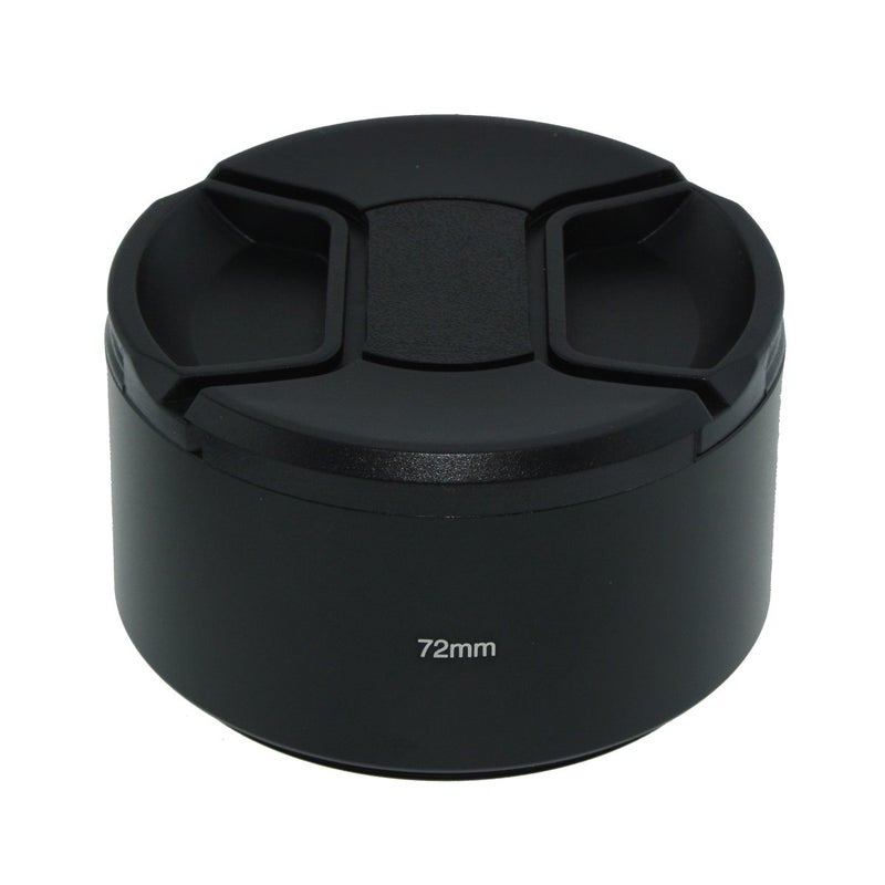 SIOTI 72mm Lens Hood, Oxidation Matte Anti Reflective Treatment, Aluminum Alloy, with 1 * 77mm Lens Cap, Compatible with Sony/Canon/Nikon/Fuji etc >85mm Camera Lens - Image 3